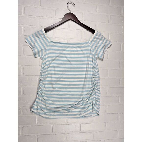 Isabel Maternity Blue Stripe Top XXL - Picture 2 of 2